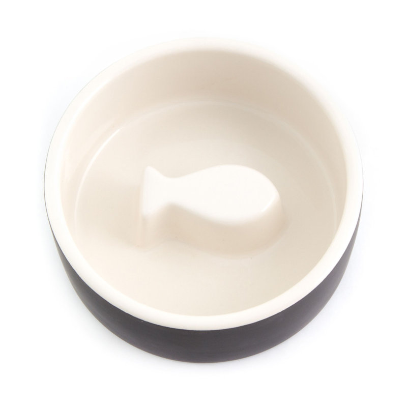 ceramic slow feeder bowl