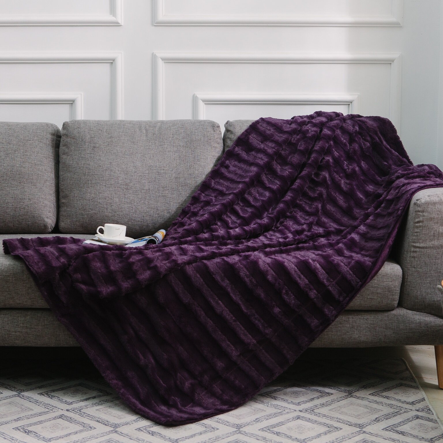 Purple Throw Size Blankets Throws Youll Love In 2021 Wayfair