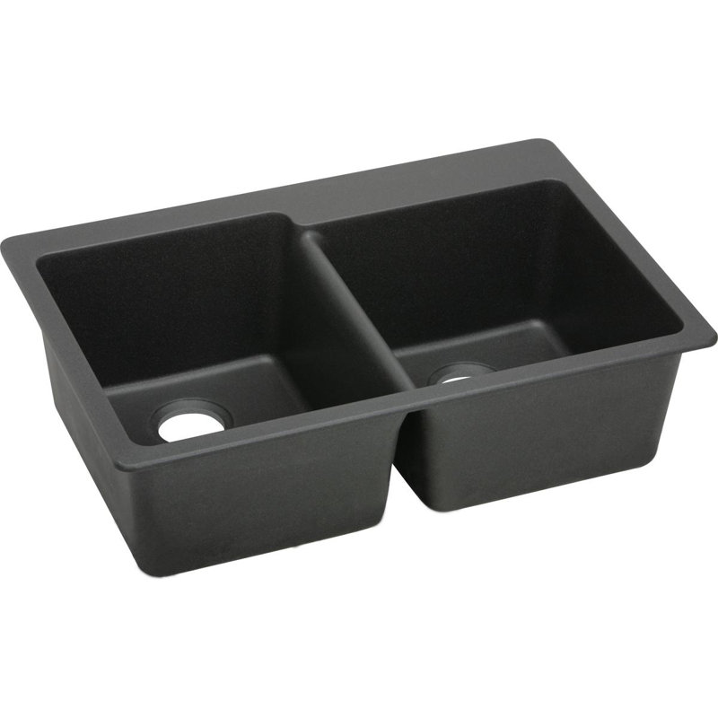 White Top Mount Kitchen Sink quartz classic 33" x 22" double bowl top mount kitchen sink White Top Mount Kitchen Sink quartz classic 33" x 22" double bowl top mount kitchen sink