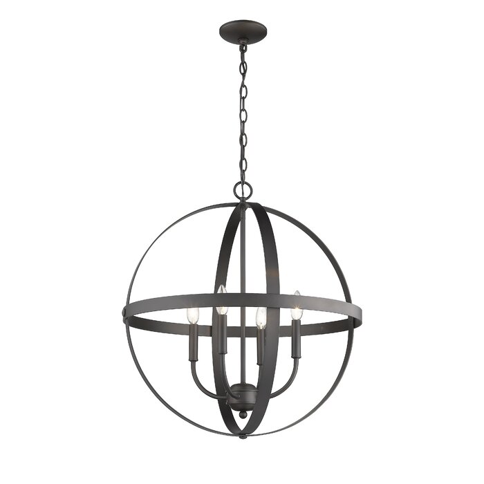 Latitude Run® Aarren 4 - Light Globe Chandelier | Wayfair