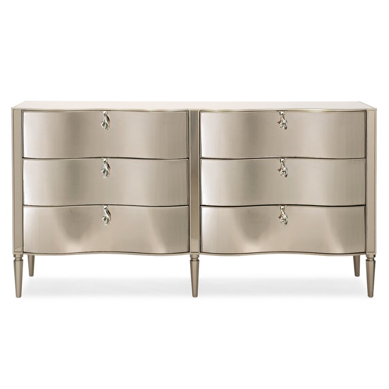 Caracole Classics 6 Drawer Double Dresser With Mirror Wayfair