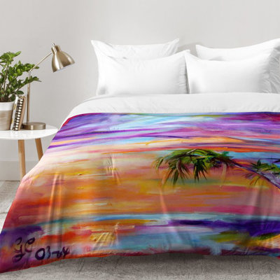 Florida Palms Beach Comforter Set East Urban Home