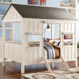kids wooden house bed
