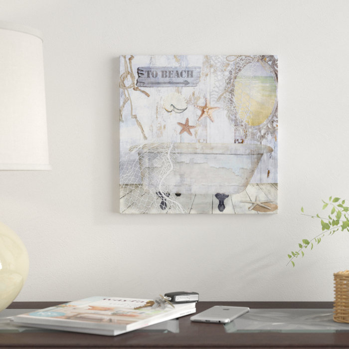 Wallpaper East Urban Home Beach House I Graphic Art Print On Wrapped For Android Free