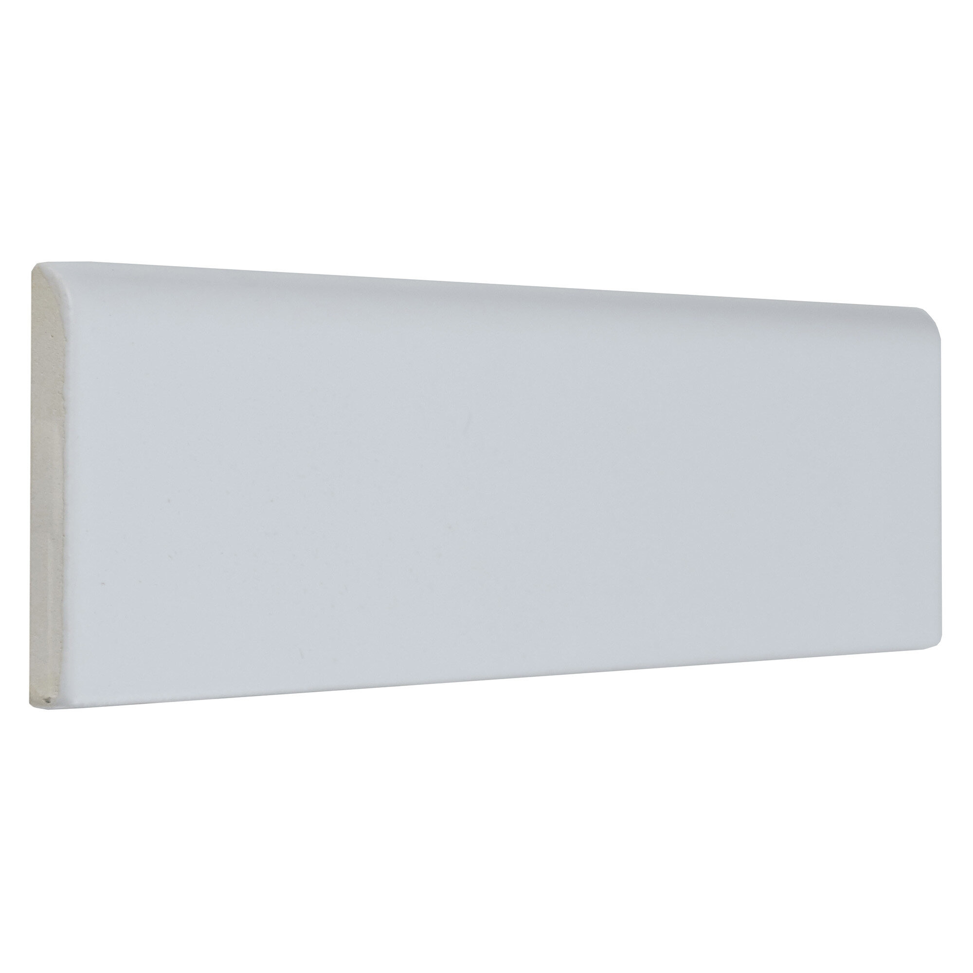 Daltile 85 X 21 Ceramic Bullnose Tile Trim In Matte Arctic White Wayfair