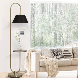 Floor Lamp With Tray Wayfair Lafever 73 Arched Floor Lamp