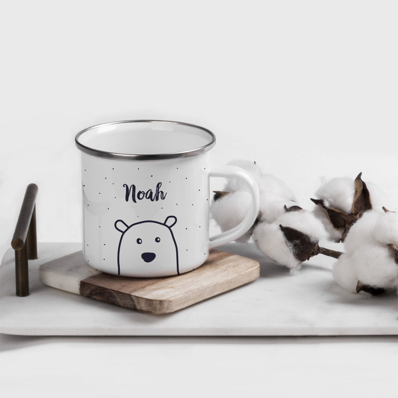 The Holiday Aisle Pickensville Personalized Christmas Hot Chocolate Campfire Gift Polar Bear Coffee Mug Wayfair