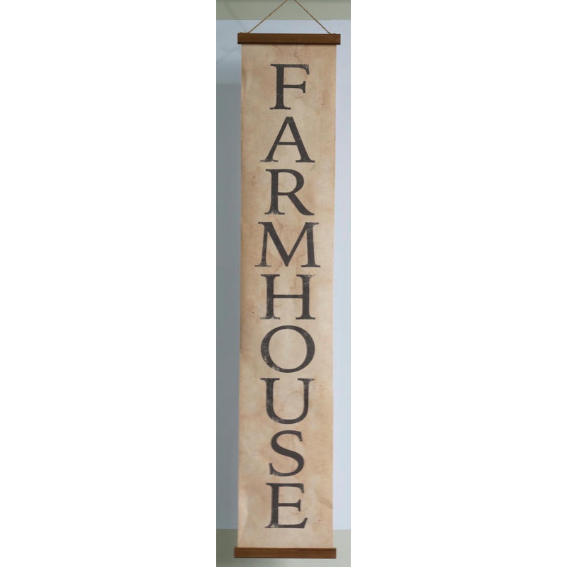 Gracie Oaks Canvas Farmhouse Banner Wall Decor Wayfair