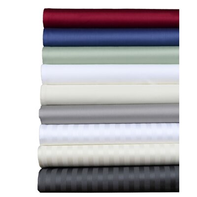 Cotton Sateen 400 Thread Count Sheet Set Brielle Color: Hemlock Sage, Size: Twin XL
