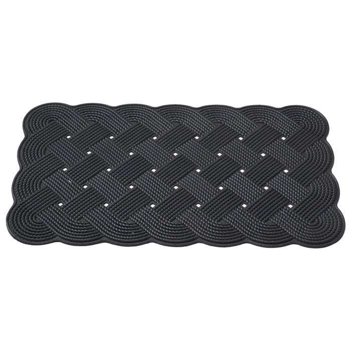 Hflt Nautical Rope 30 In X 18 In Non Slip Outdoor Door Mat