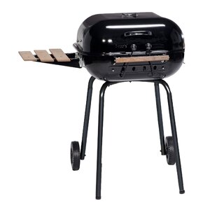 Swinger Charcoal Grill with Side Shelves