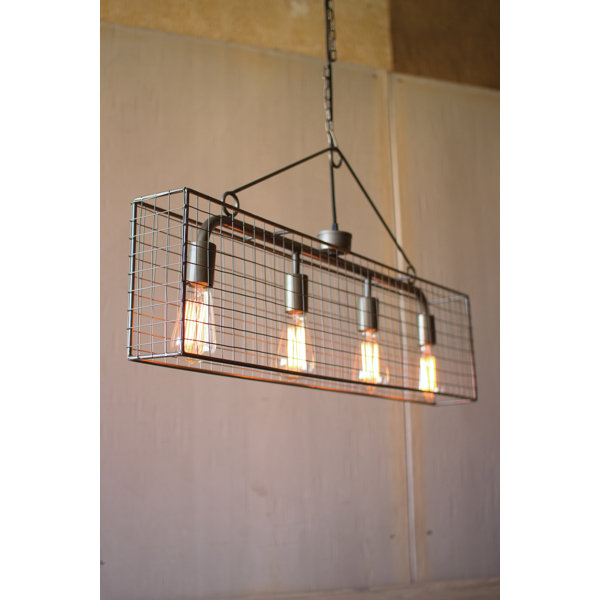 17 Stories Aileen Wire Mesh Kitchen Island Pendant Wayfair