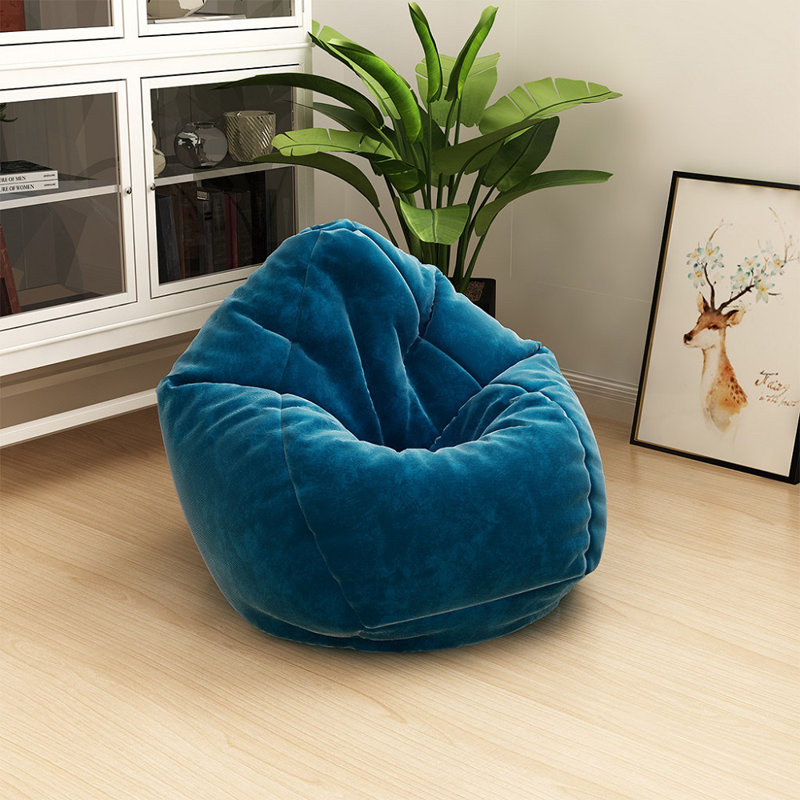 Trule Be An Bag Memory Foam Furniture With Soft Cover Standard 100 Cotton Outdoor Friendly Bean Bag Chair Lounger Wayfair