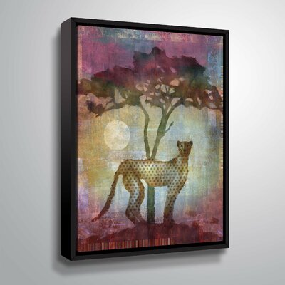 Africa Cheetah - Graphic Art Print on Canvas East Urban Home Format: Floater Frame, Size: 48