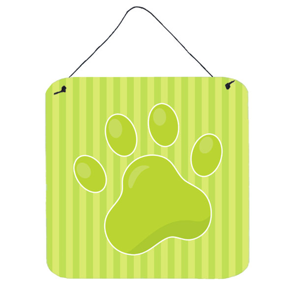 Zoomie Kids Puppy Pawprint Stripe Wall Decor Wayfair