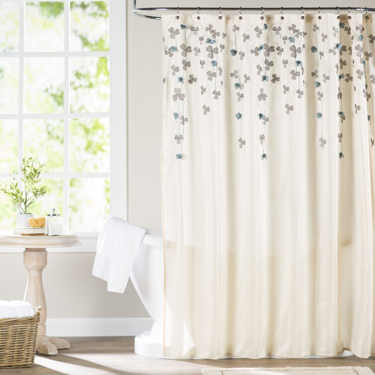 Alcott Hill® Ravenna Floral Single Shower Curtain & Reviews | Wayfair