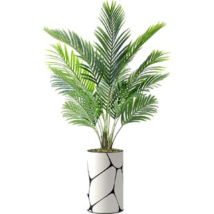 PALM TREES THEMED PLANTER FLOWERPOT PARTY GIFT BASKET CONTAINER 