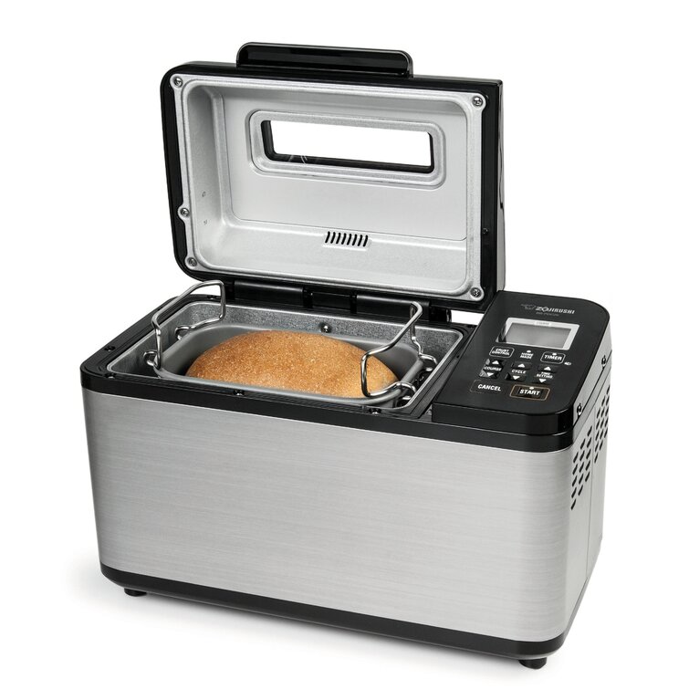 Zojirushi BB-PDC20BA Home Bakery Virtuoso Plus Breadmaker with Bread Slicer and Measuring Spoons Bundle 3 Items
