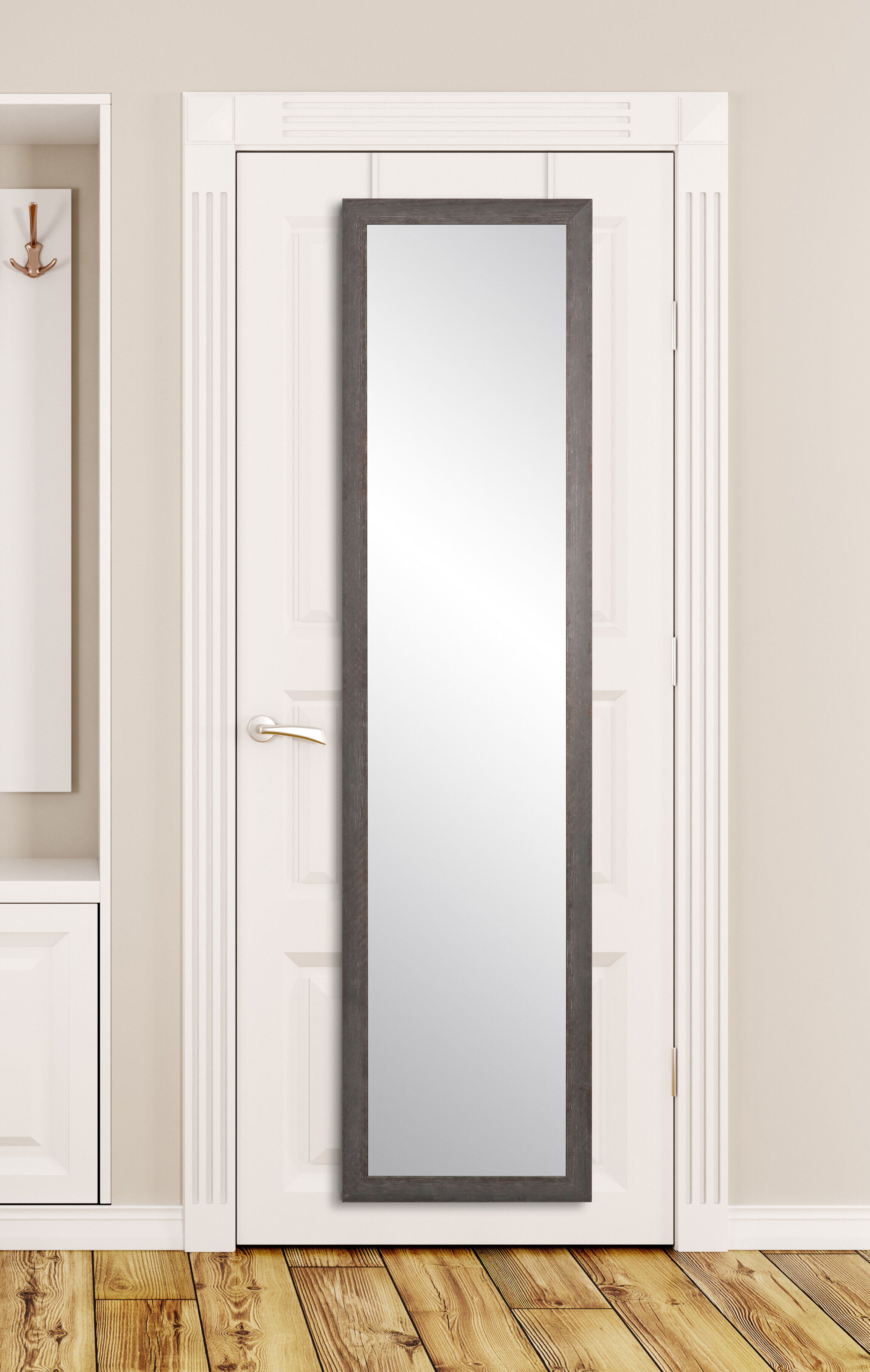 Steib Farmhouse Slim Over The Door Full Length Mirror