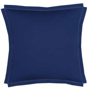 dark blue pillow shams