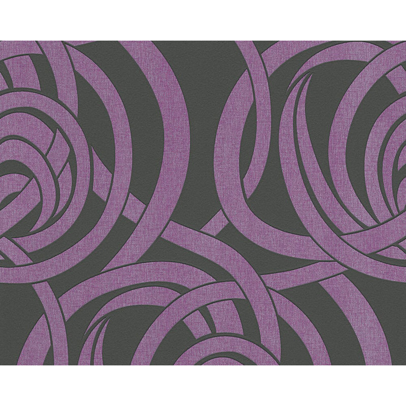 Latitude Run Langner Glamour Baroque Gloss Embossed 33 L X 21 W Geometric Wallpaper Roll Wayfair