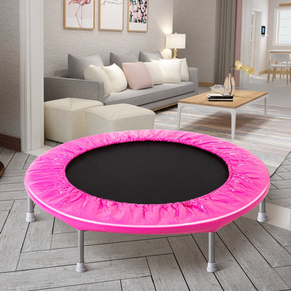 pink toddler trampoline