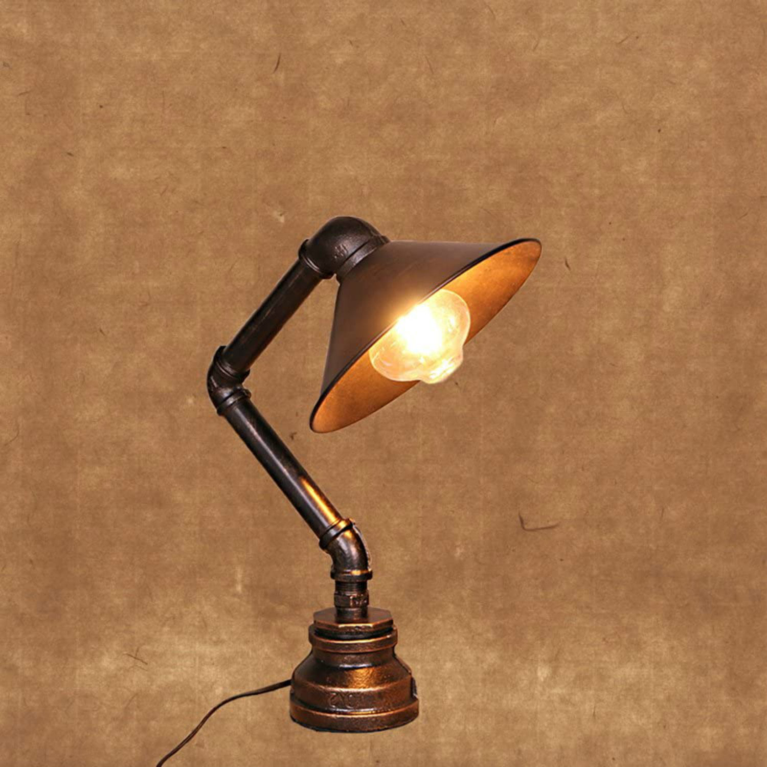 copper desk lamp