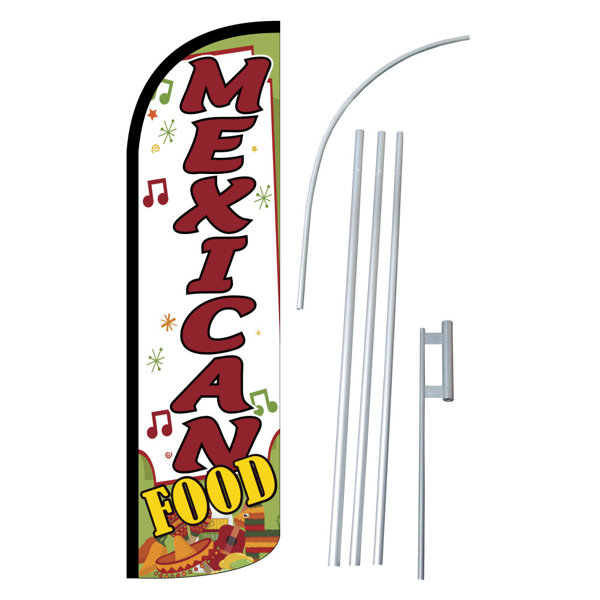 Neoplex Mexican Food Polyester 180 X 30 In Flag Set Wayfair