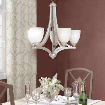 Alcott Hill Centreville 5 Light Shaded Classic Traditional Chandelier Wayfair