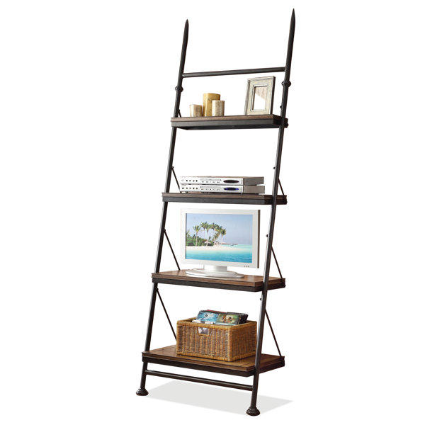 Featured image of post Leaning Bookshelf Tv Stand : Place the other side of the velcro onto the frame of the bookshelf.