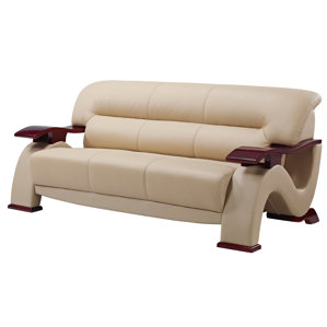 Chrysocolla Leather Sofa by Hokku Desi..
