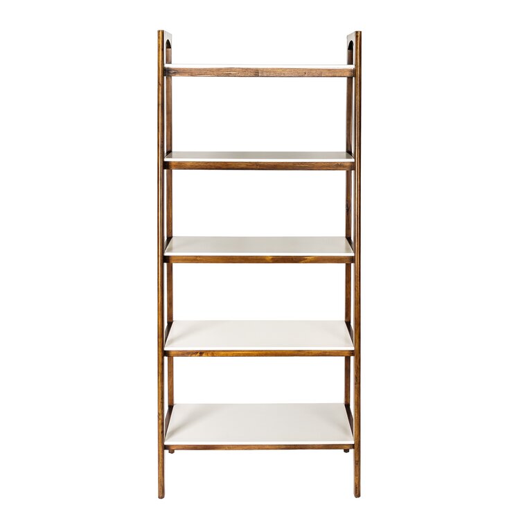 off white ladder bookcase