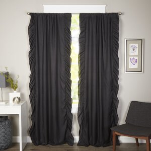 Maryam Solid Room Darkening Rod Pocket Curtain Panels (Set of 2)