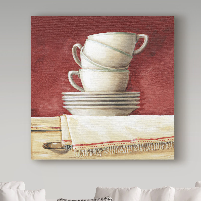East Urban Home Cups And Saucers Acrylic Painting Print On