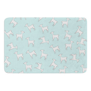 Baby Llama Multi by Monika Strigel Bath Mat