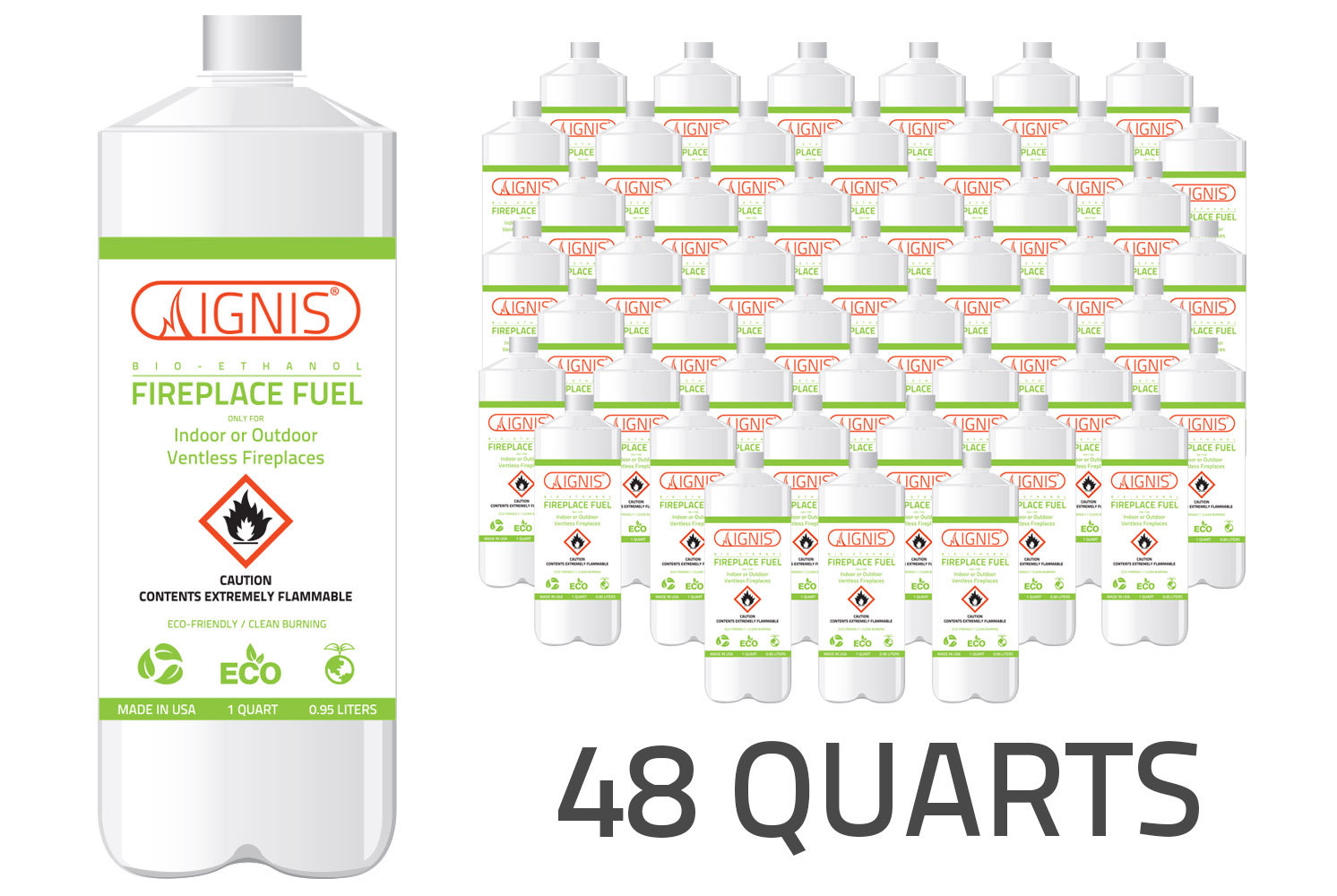 Ignis Bio Ethanol Fireplace Fuel 48 Pack Wayfair Ca