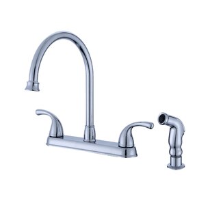 Luna Double Handle Kitchen Faucet with Side Spray