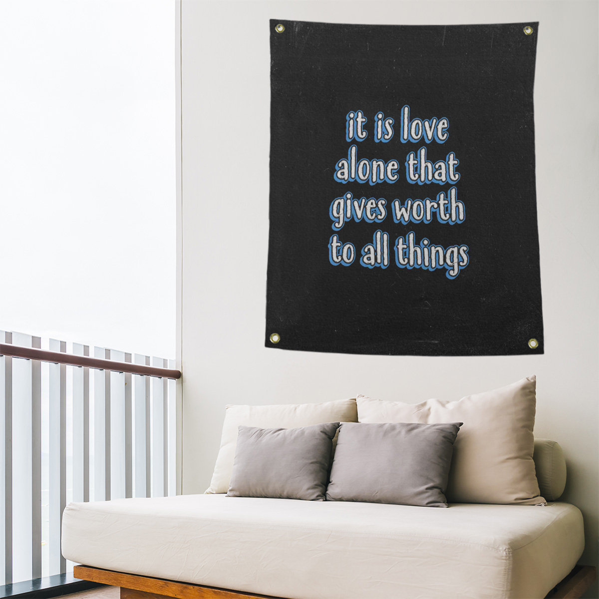 East Urban Home Polyester Love Quote Chalkboard Tapestry Wayfair