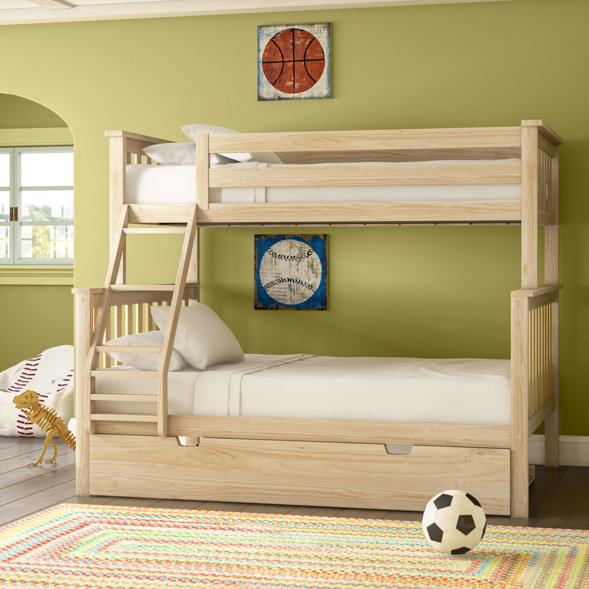 Solid Wood Slatted Bed Base Kid's Teen's Single Double Size Bedroom Living Room