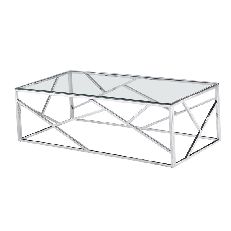 Orren Ellis Estrela Angled Coffee Table & Reviews | Wayfair