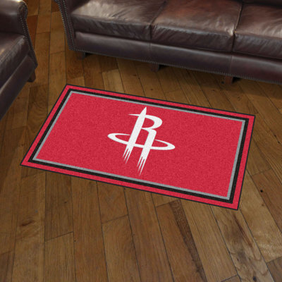 NBA Tufted Rug FANMATS NBA Team Houston Rockets