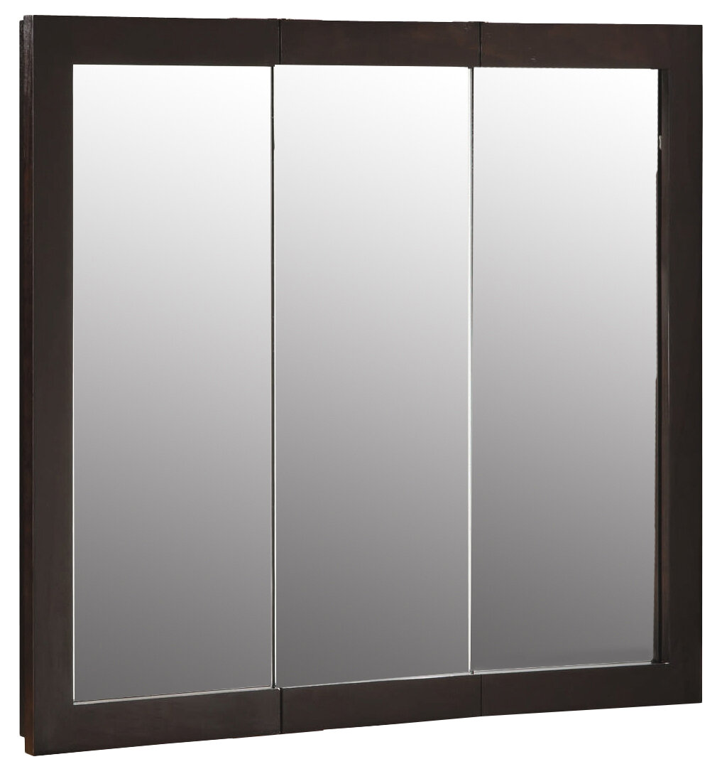 Searle Surface Mount Framed 3 Door Medicine Cabinet With 2 Shelves Reviews Birch Lane