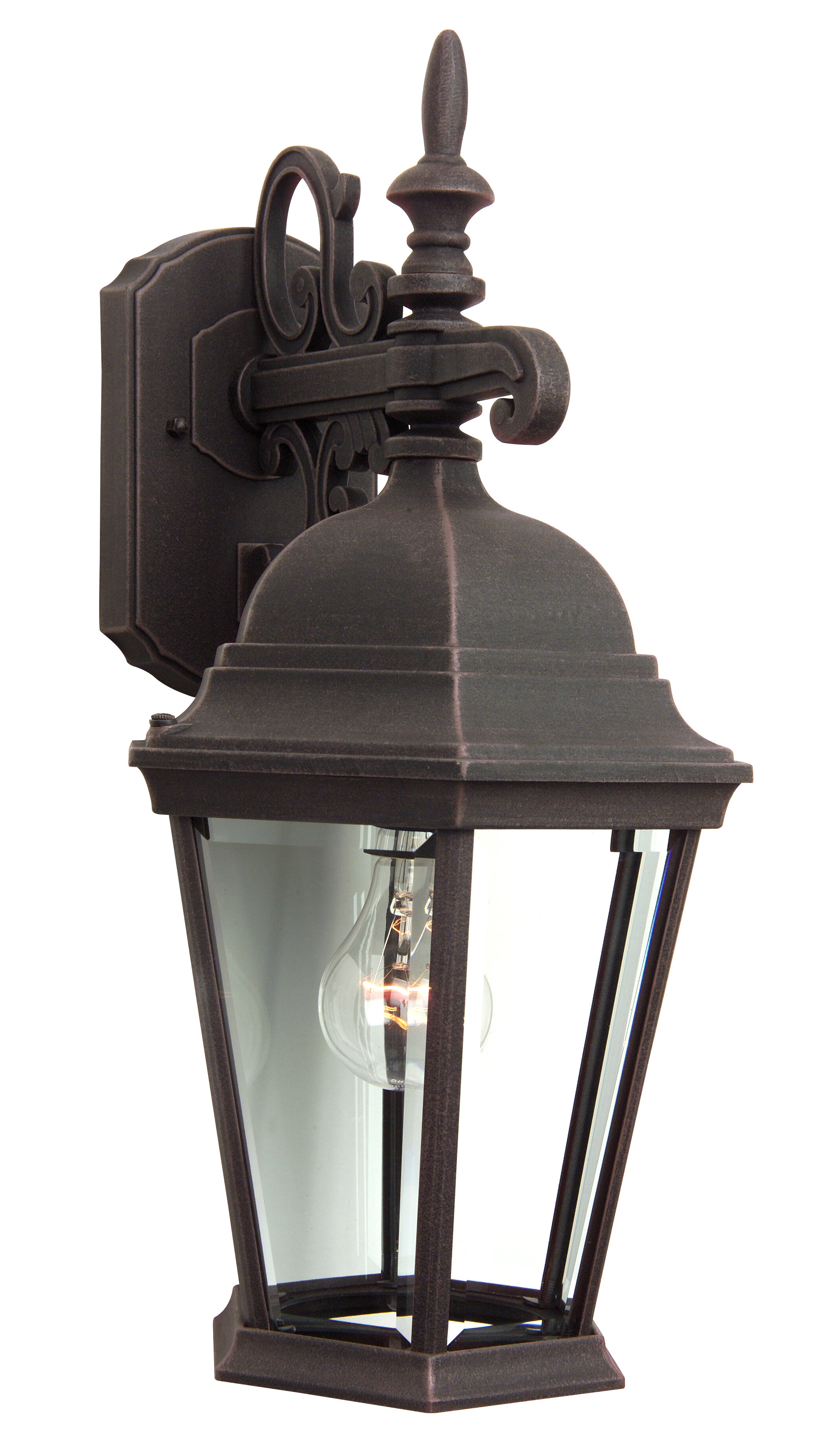 Beachcrest Home Coso Beveled Glass Outdoor Wall Lantern | Wayfair