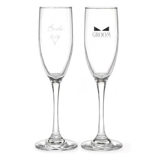 Bride And Groom Flutes Wayfair