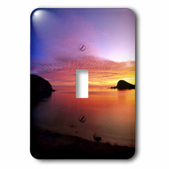 3drose Sun Kissed Memories Seaside Sunset Frames Grandma Granddaughter Pet Puppy 2 Gang Toggle Light Switch Wall Plate Wayfair