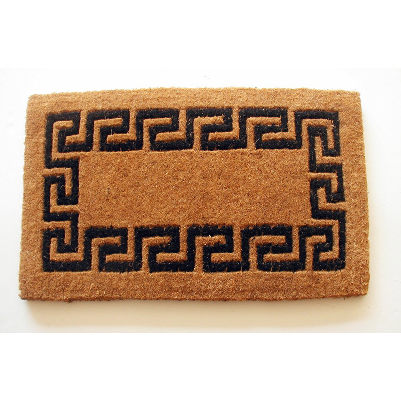 Geo Crafts Imperial Greek Key Non Slip Outdoor Door Mat Wayfair