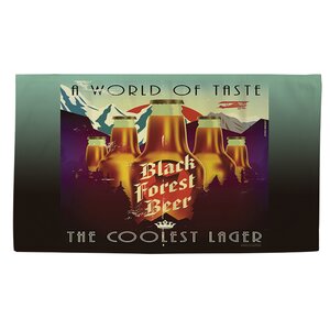 Black Forest Beer Gold Area Rug