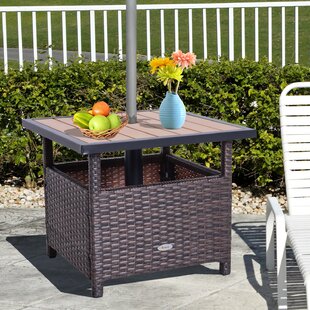 Resin Wicker Umbrella Table Wayfair