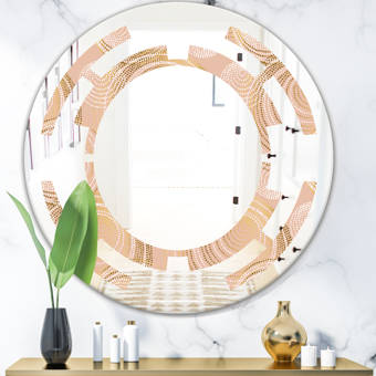 Laurel Foundry Modern Farmhouse Meachum European Walnut Wall Mirror Reviews Wayfair