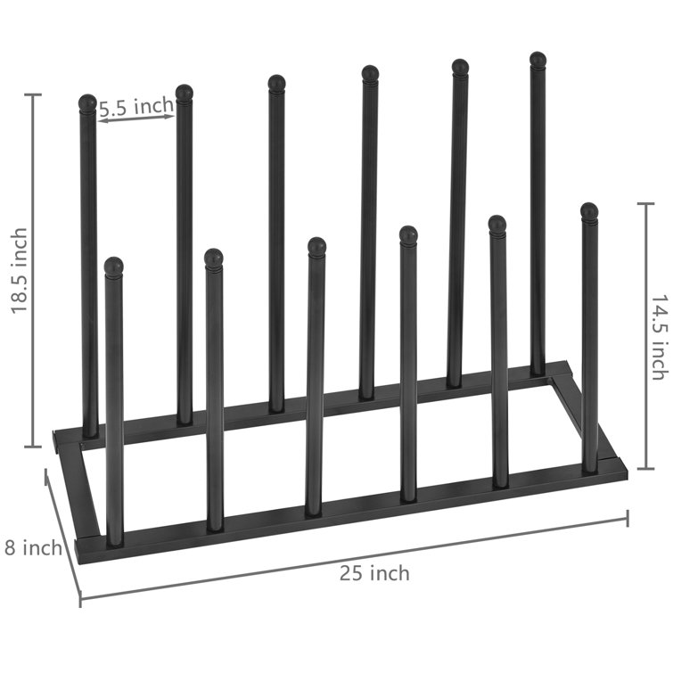 6 pair boot rack